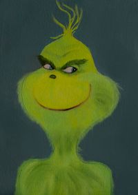 Grinch Oil Painting